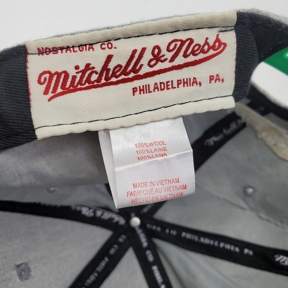 Mitchell Ness Boston Celtics Snapback Hat Ball Cap Wool 1-Sz 2024 NBA Champions - Picture 2 of 13